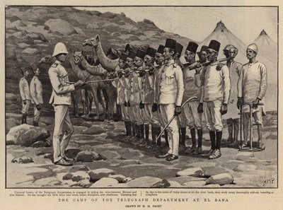 El campamento del Departamento de Telégrafos en El Bana de Henry Marriott Paget